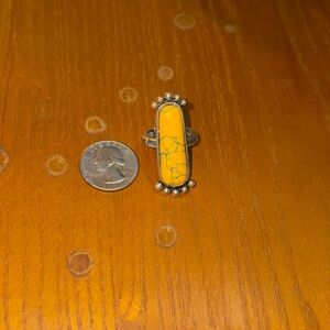 Yellow adjustable ring